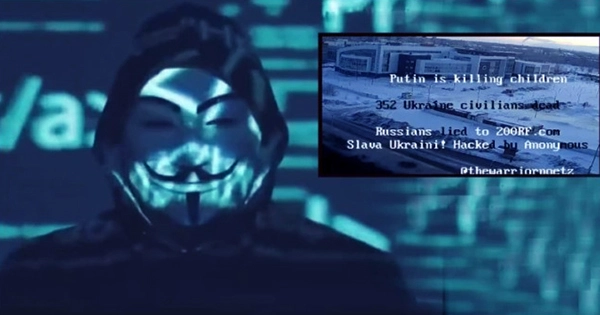 Anonymous Claims They Hacked Russian Broadcasts to Show Ukraine War Footage